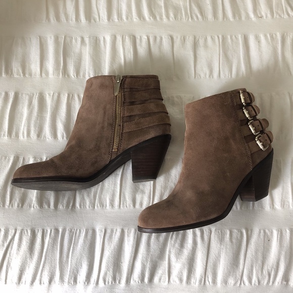 Sam Edelman Shoes - Sam Edelman Brown Suede Booties Size 6.5